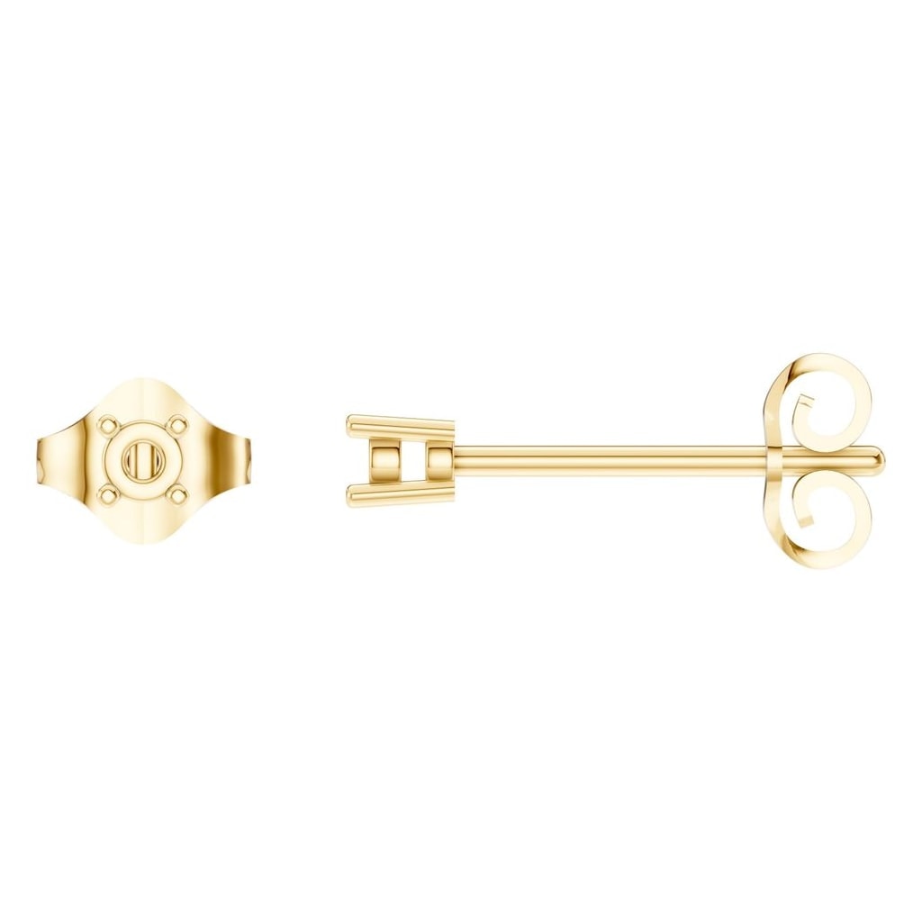 Earrings Round 18K Gold Mounting - ADM Antwerp Diamond Market