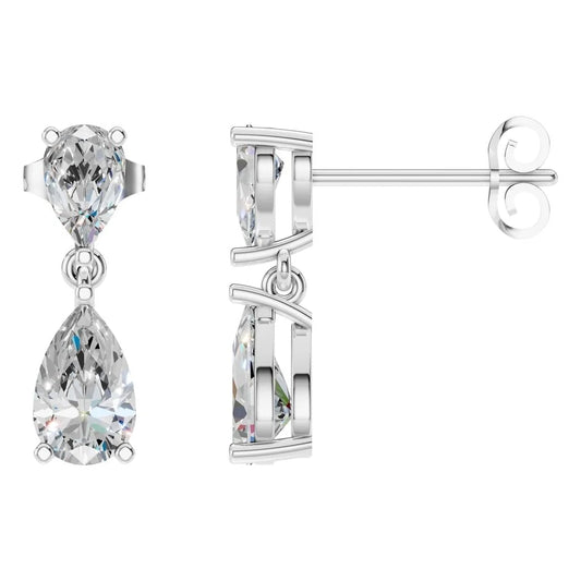 Multi Stone Classic Everyday Push Back Earrings