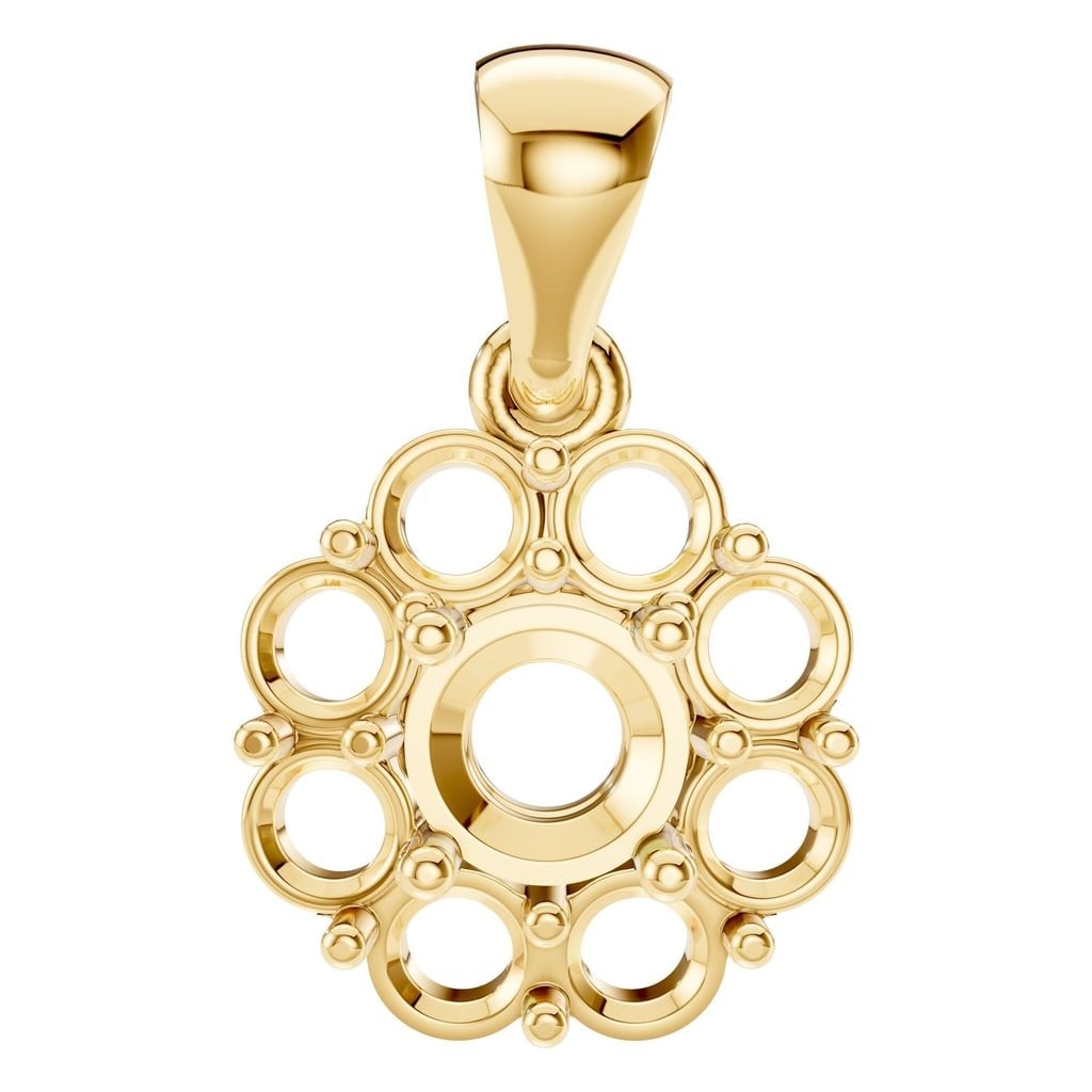 Pendant - Round Default Title 18K Gold Mounting - ADM Antwerp Diamond Market