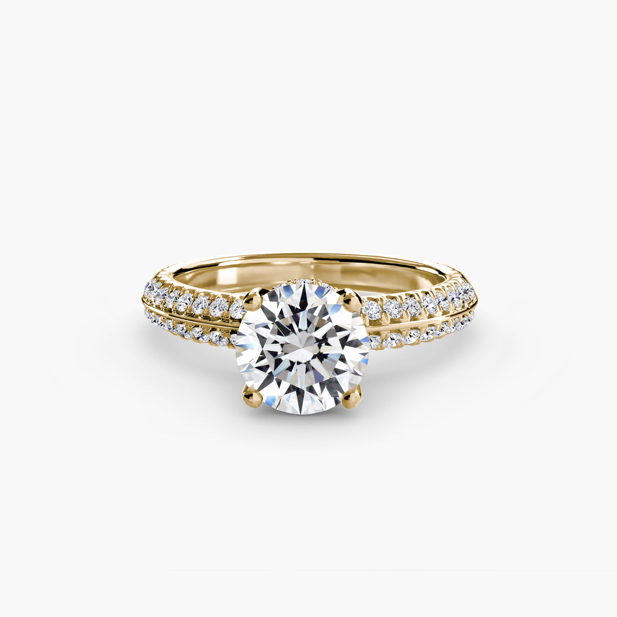 Solitär mit Pavé