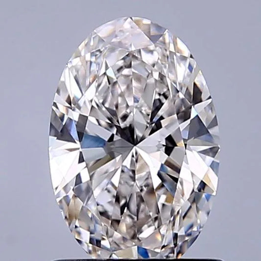 0.90ct Oval Lab Grown Diamond (Colour F, Clarity VVS2, IGI Certified)