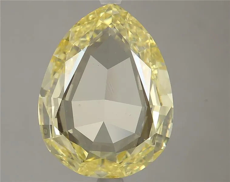2.42ct Pear Natural Diamond (Colour Fancy Yellow, Clarity VS1, GIA Certified)