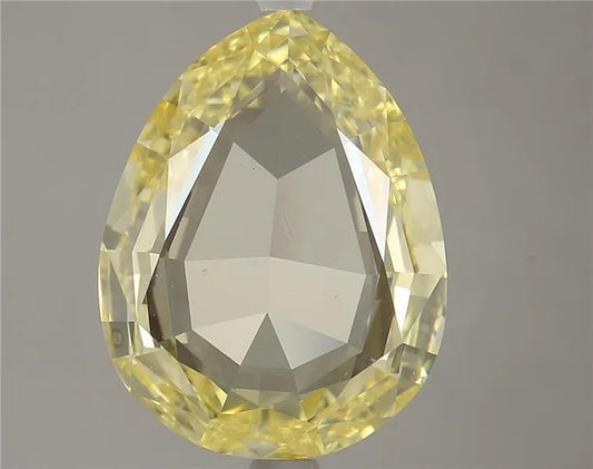 2.42ct Pear Natural Diamond (Colour Fancy Yellow, Clarity VS1, GIA Certified)