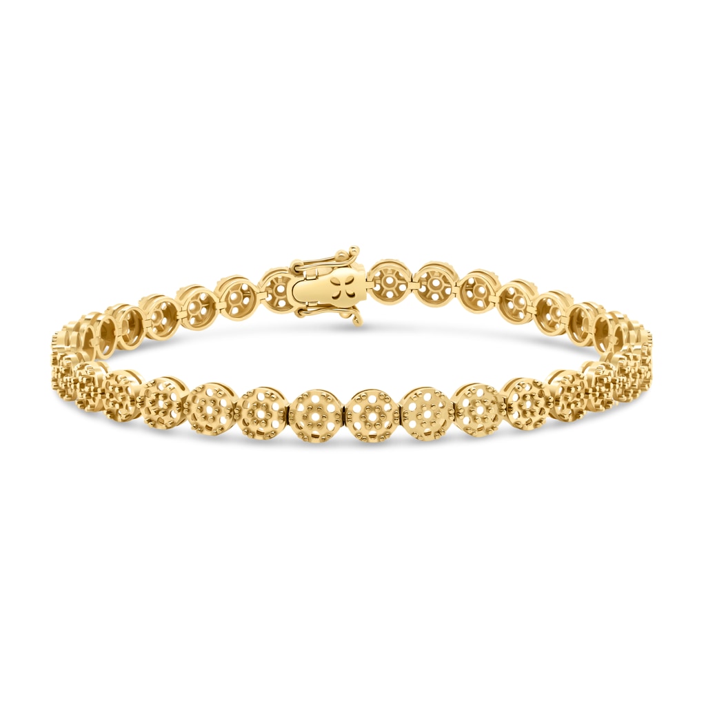 Bracelet Round 18K Gold Mounting - ADM Antwerp Diamond Market