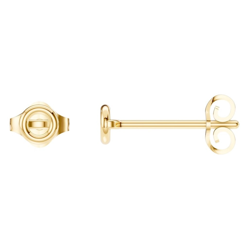 Earrings Round 18K Gold Mounting - ADM Antwerp Diamond Market