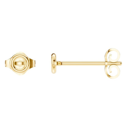Earrings Round 18K Gold Mounting - ADM Antwerp Diamond Market