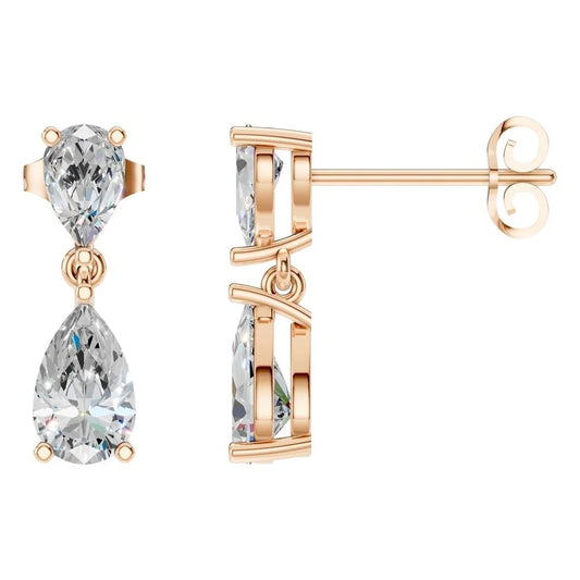 Multi Stone Classic Everyday Push Back Earrings