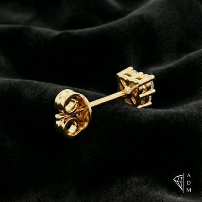Boucles d'oreilles trois pierres – Rond