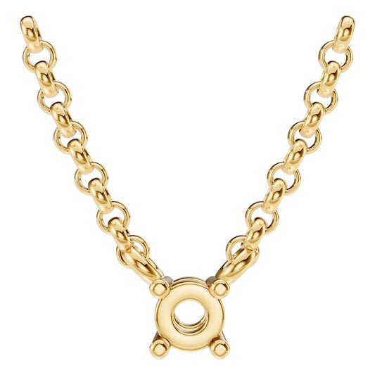 Necklace Round 18K Gold Mounting - ADM Antwerp Diamond Market