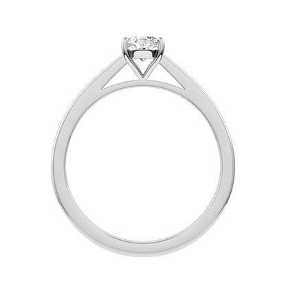 Oval Lab-grown Diamond Bridal Ring — front