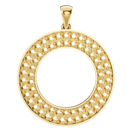 Pendant Round 18K Gold Mounting - ADM Antwerp Diamond Market