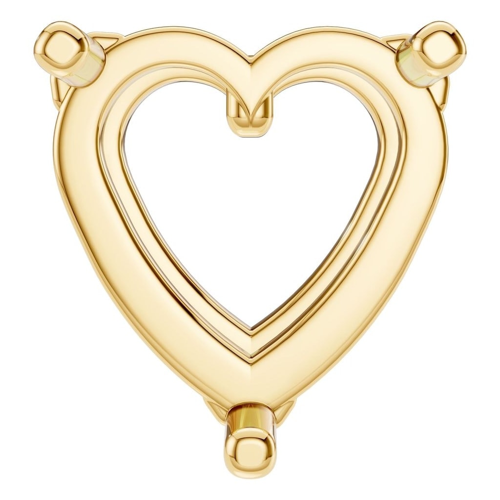 Pendant Heart 18K Gold Mounting - ADM Antwerp Diamond Market