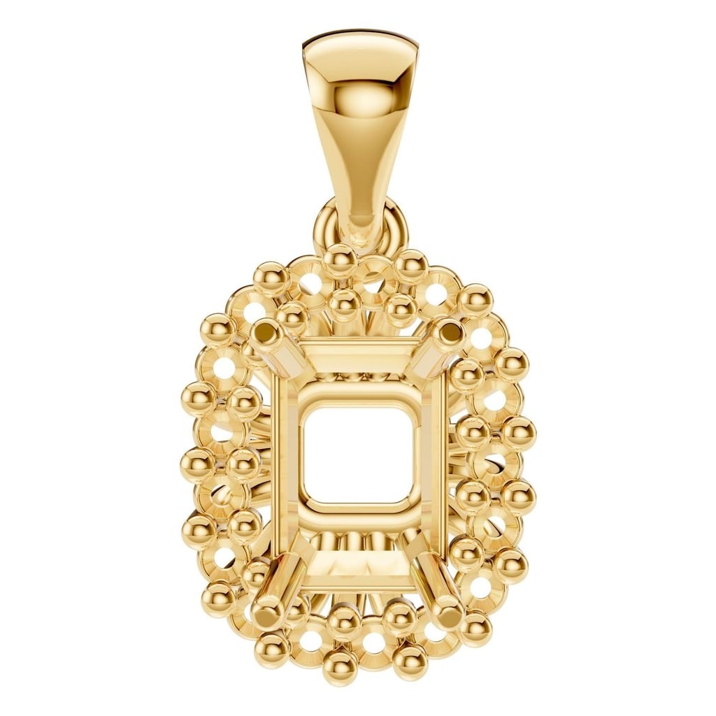 Pendant - Emerald Default Title 18K Gold Mounting - ADM Antwerp Diamond Market