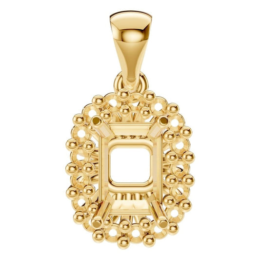 Pendant - Emerald Default Title 18K Gold Mounting - ADM Antwerp Diamond Market