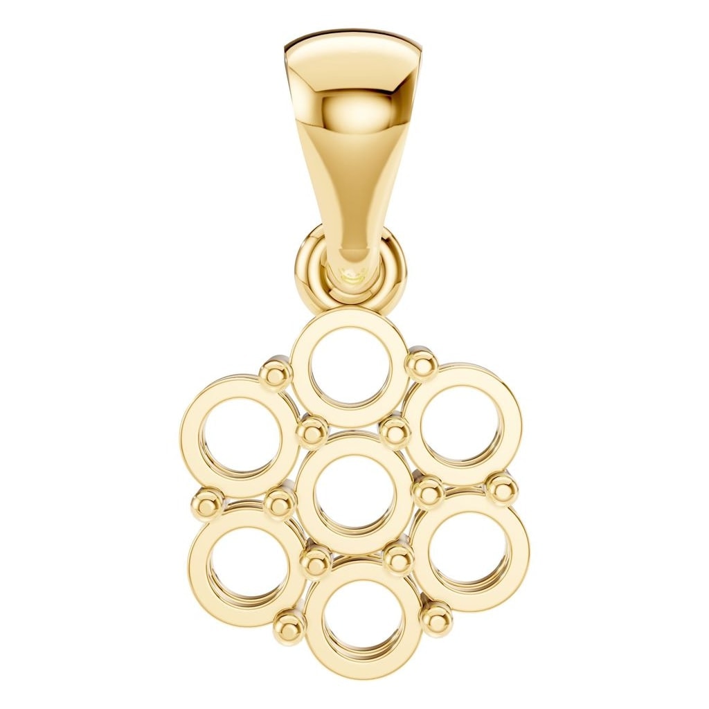 Pendant Round 18K Gold Mounting - ADM Antwerp Diamond Market