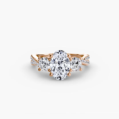 Three-Stone with Pavé Band 2