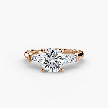 Three-Stone Ring (Baguette Side Stones)