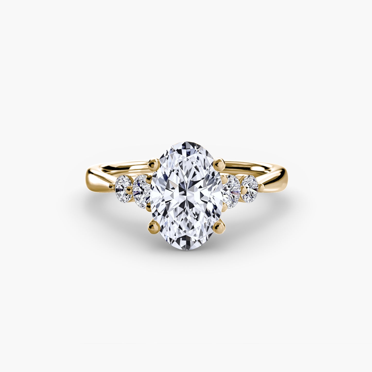 Solitaire with Shoulder Accents 2