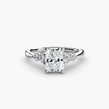Solitaire with Shoulder Accents 2