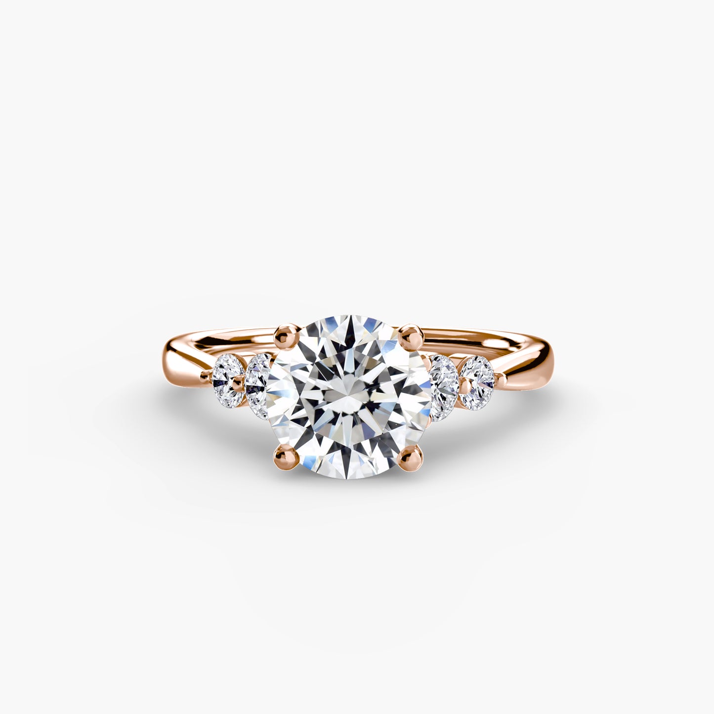 Solitaire with Shoulder Accents 2