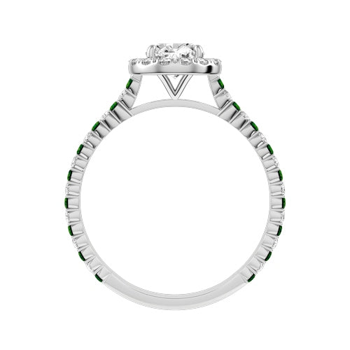 Round Lab-grown Diamond Bridal Ring — front