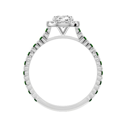 Round Lab-grown Diamond Bridal Ring — front