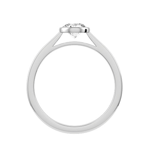 Round Lab-grown Diamond Bridal Ring — front