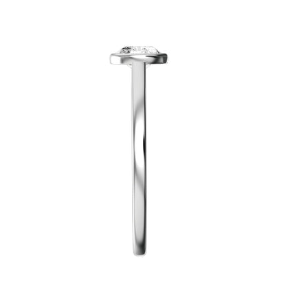 Round Lab-grown Diamond Bridal Ring — side