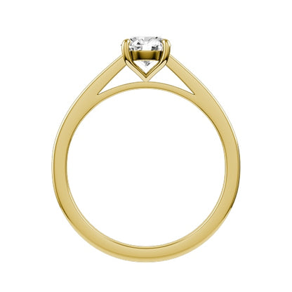 Round Natural Diamond Bridal Ring — front