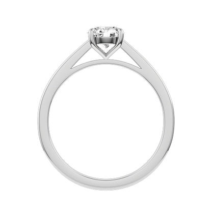 Round Natural Diamond Bridal Ring — front