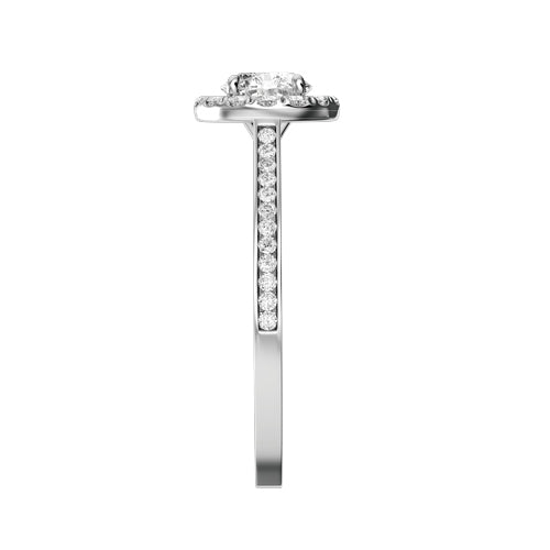 Round Natural Diamond Bridal Ring — side