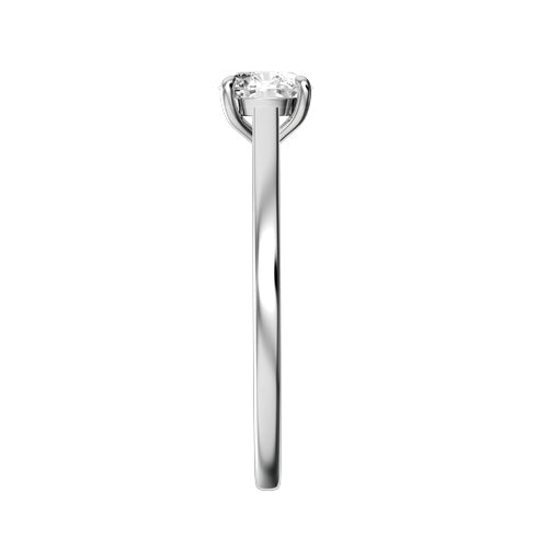 Round Natural Diamond Bridal Ring — side