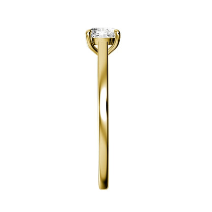 Round Natural Diamond Bridal Ring — side