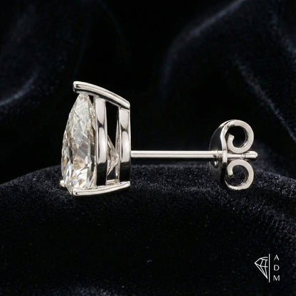 Solitaire Stud Earrings – Pear